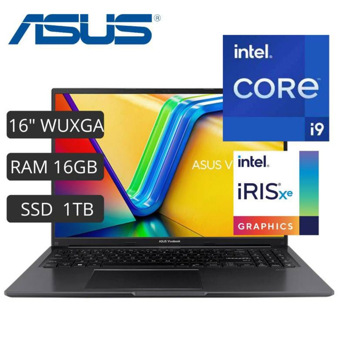 ASUS - LAPTOP ASUS VIVOBOOK 16 IPS 16' WUXGA 16GB 1TB i9 13VA