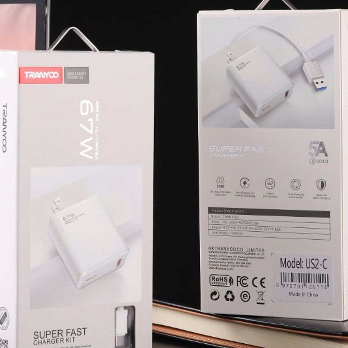 TRANYOO - Cargador Para Xiaomi Carga Rapida 67W - TRANYOO