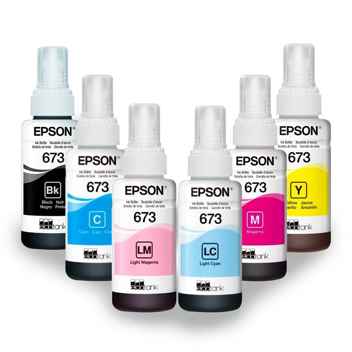 EPSON - Juego De Botellas De Tinta Epson 673 De 6 Colores