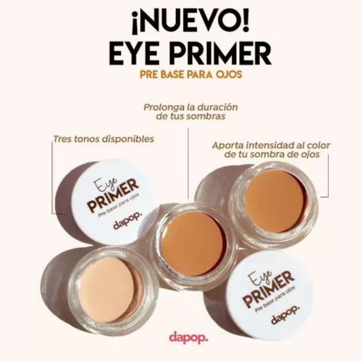 GENERICO - Primer de ojos para sombras DAPOP Tono 3