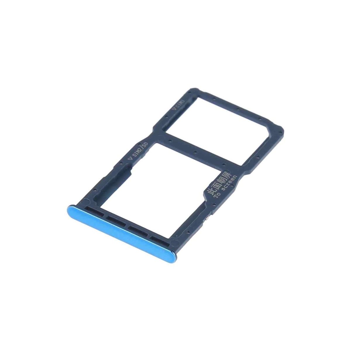 GENERICO - Repuesto Bandeja SIM Micro SD HUAWEI P30 LITE - AZUL.