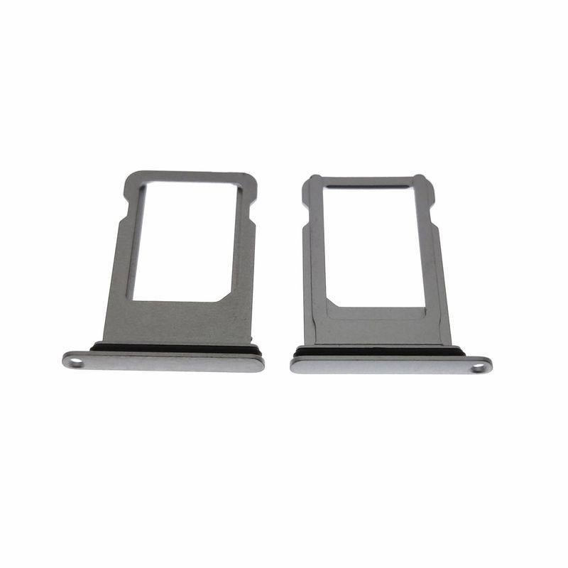 GENERICO - Repuesto Bandeja SIM IPHONE 8 - PLATEADO.