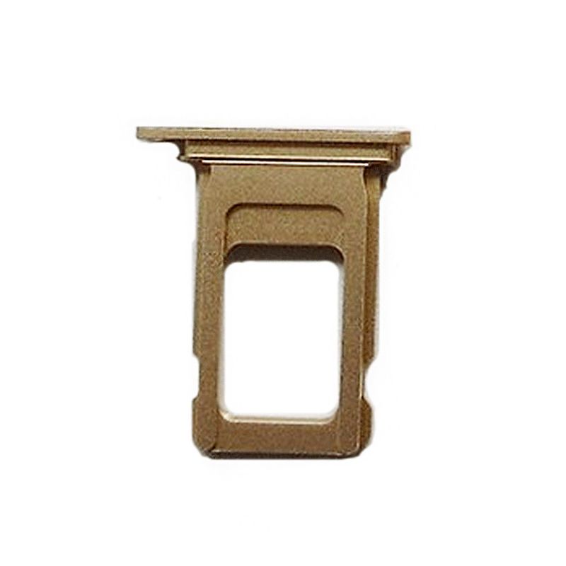 GENERICO - Repuesto Bandeja SIM IPHONE XR - AMARILLO DORADO.
