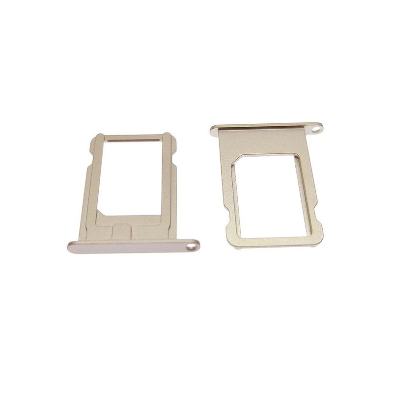GENERICO - Repuesto Bandeja SIM IPHONE 5S - DORADO.