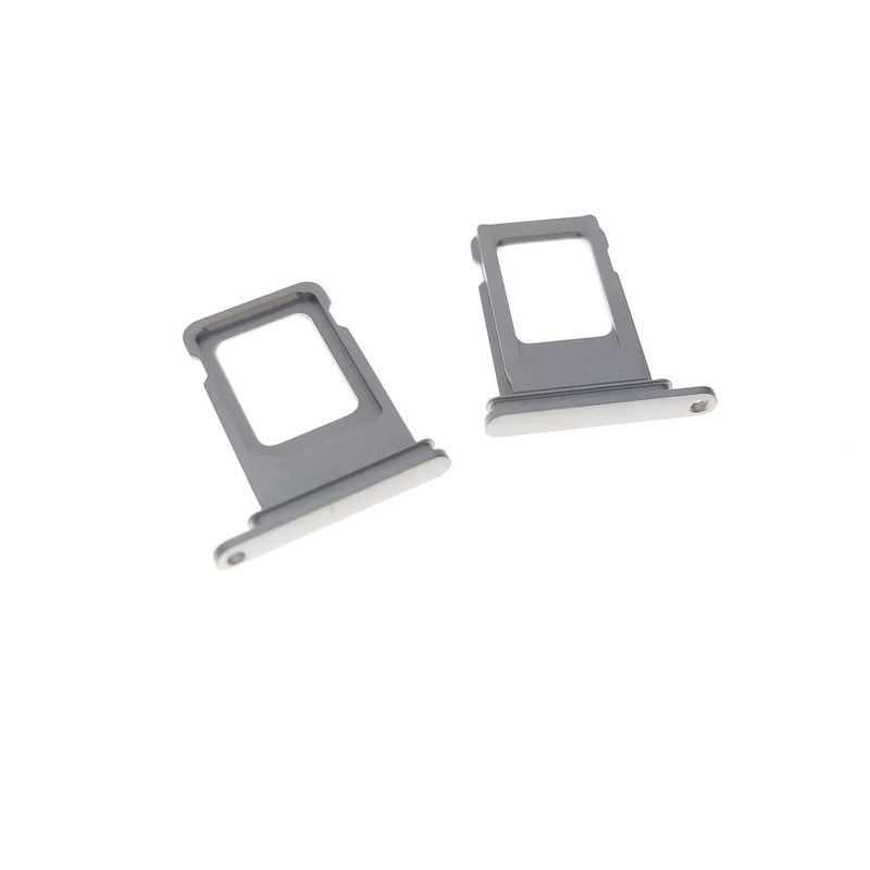 GENERICO - Repuesto Bandeja SIM IPHONE 11 - PLATEADO BLANCO.