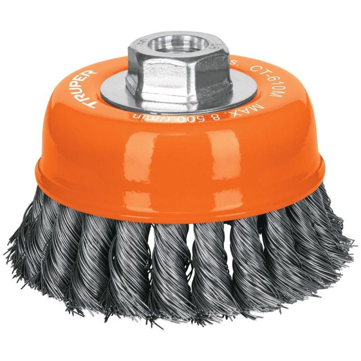 TRUPER - ESCOBILLA COPA TRENZADA FINO 4"-M14 14185 TRUPER