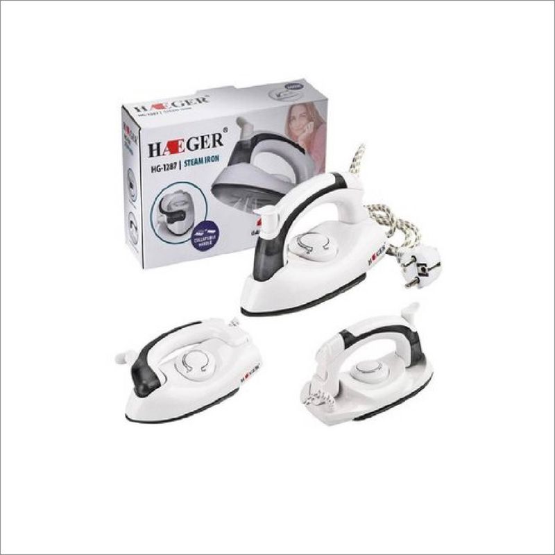 GENERICO - Mini Plancha de Viaje a Vapor con Base Antiadherente - Plegable