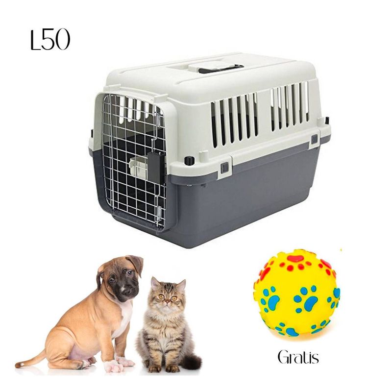 GENERICO - Kennel Transportador L50 Jaula Gatos y Perros