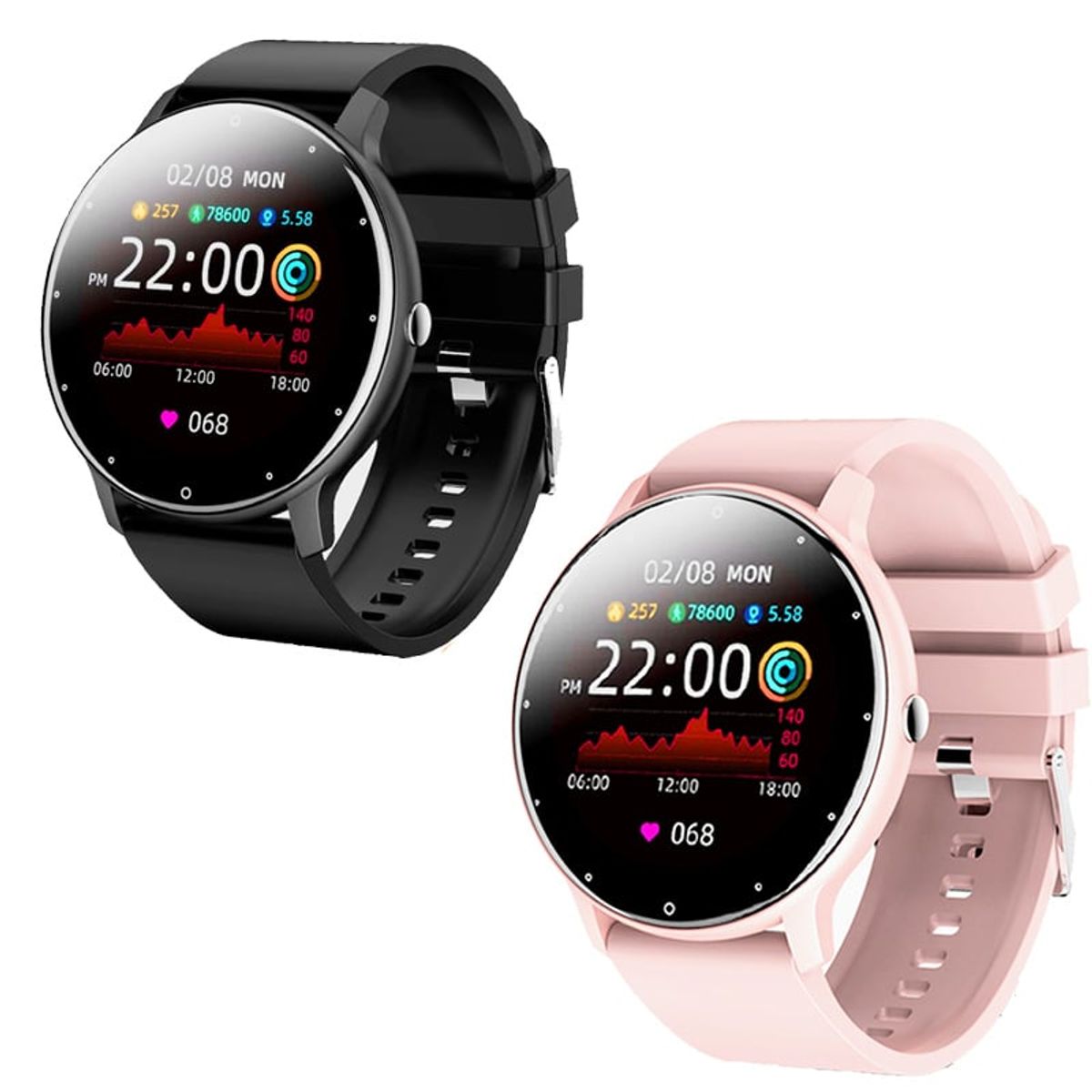 TOUMI - Set 2 De Toumi Watch Fit 2 Reloj inteligente Bluetooth SmartWatch