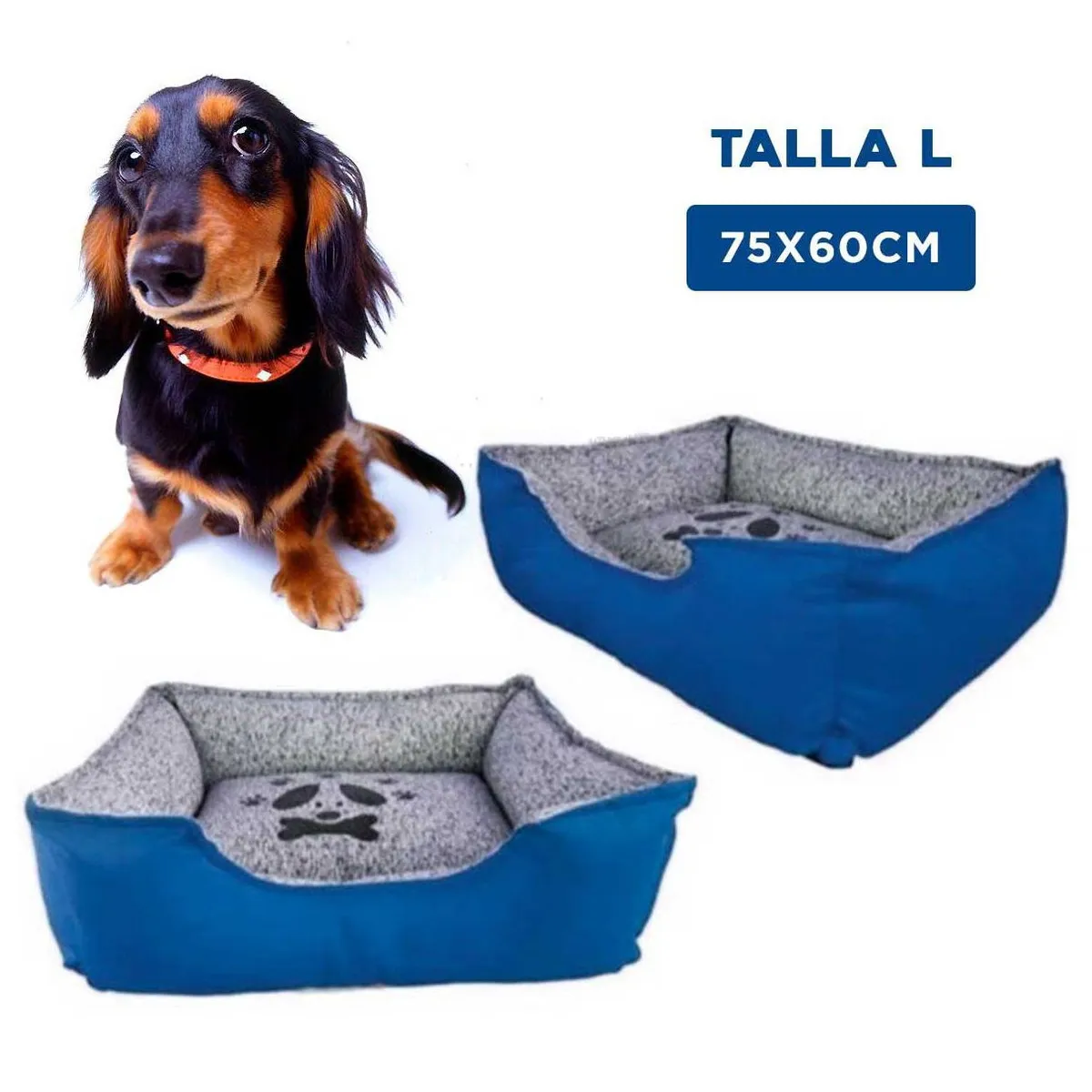 GENERICO - Colchoneta Premium Pet Azul Talla L