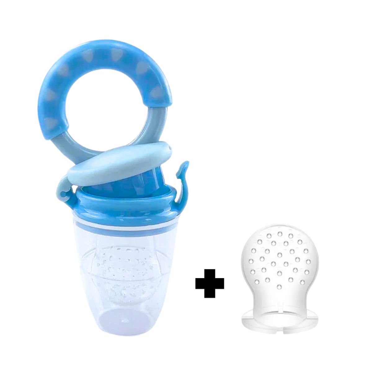 SANTOLEE - Chupón de frutas y repuesto Celeste