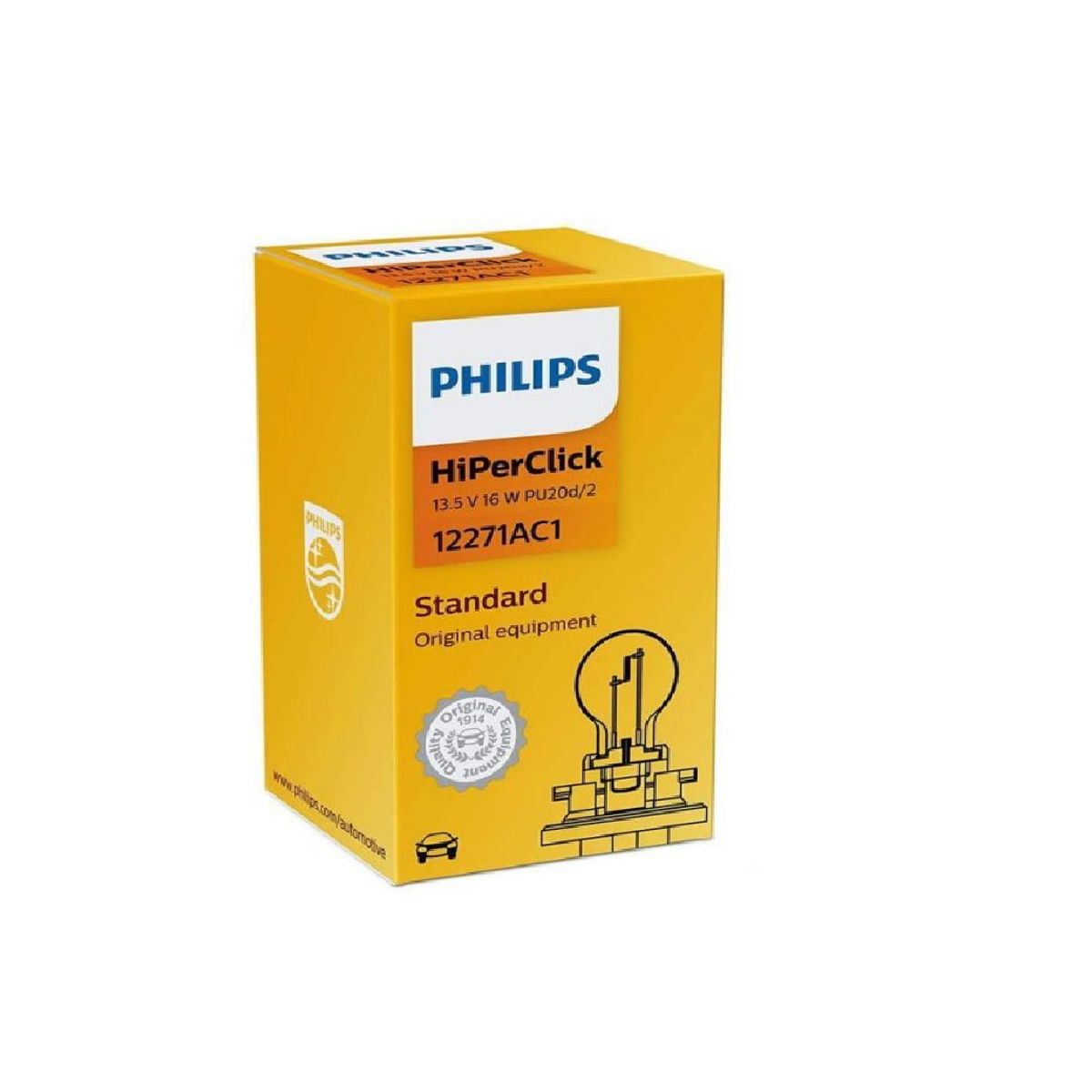 PHILIPS - Foco Philips Pcy16w 12271ac1 12v 16w Pu20d 2