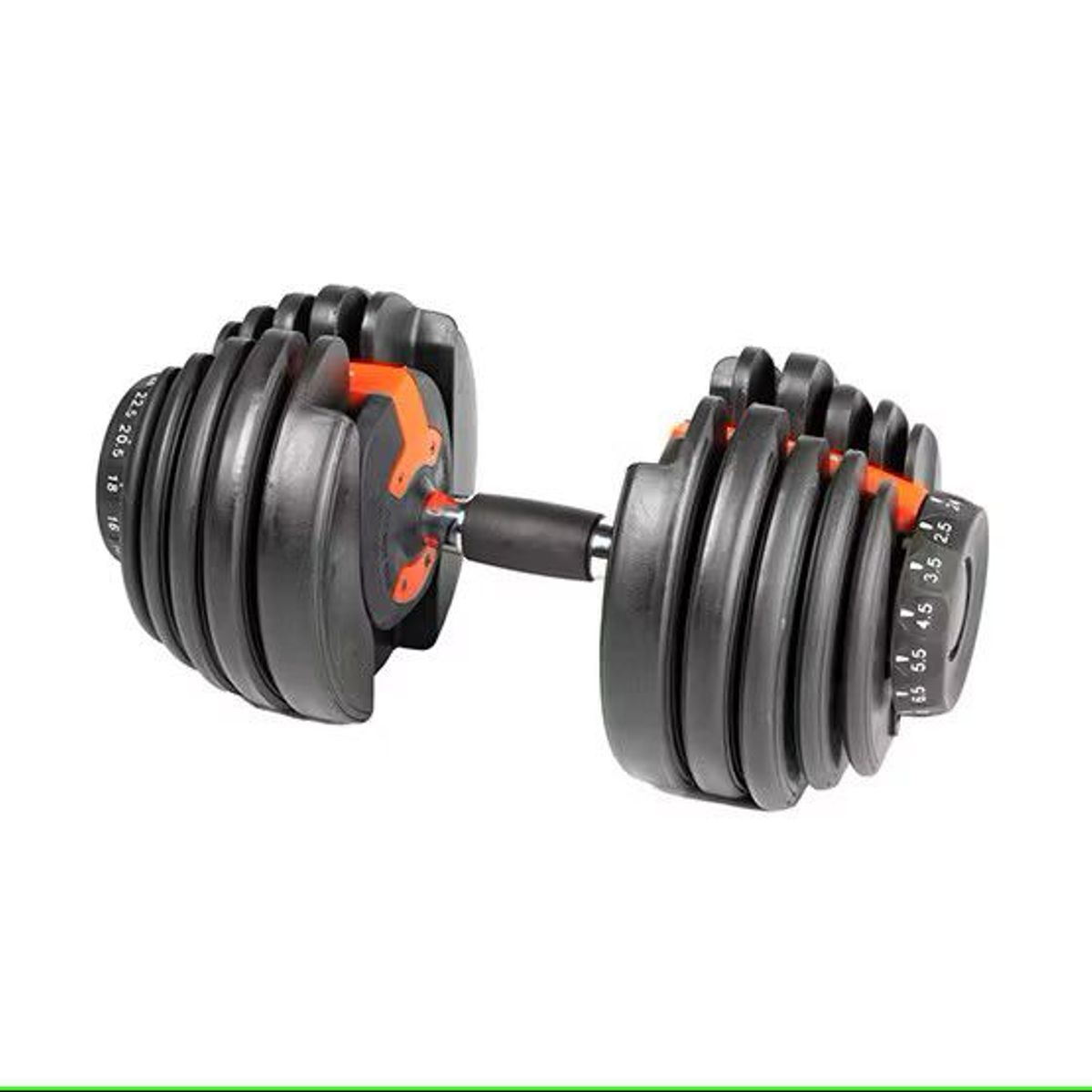 NO LOGO - MANCUERNA AJUSTABLE DE HASTA 24 KG CON BASE