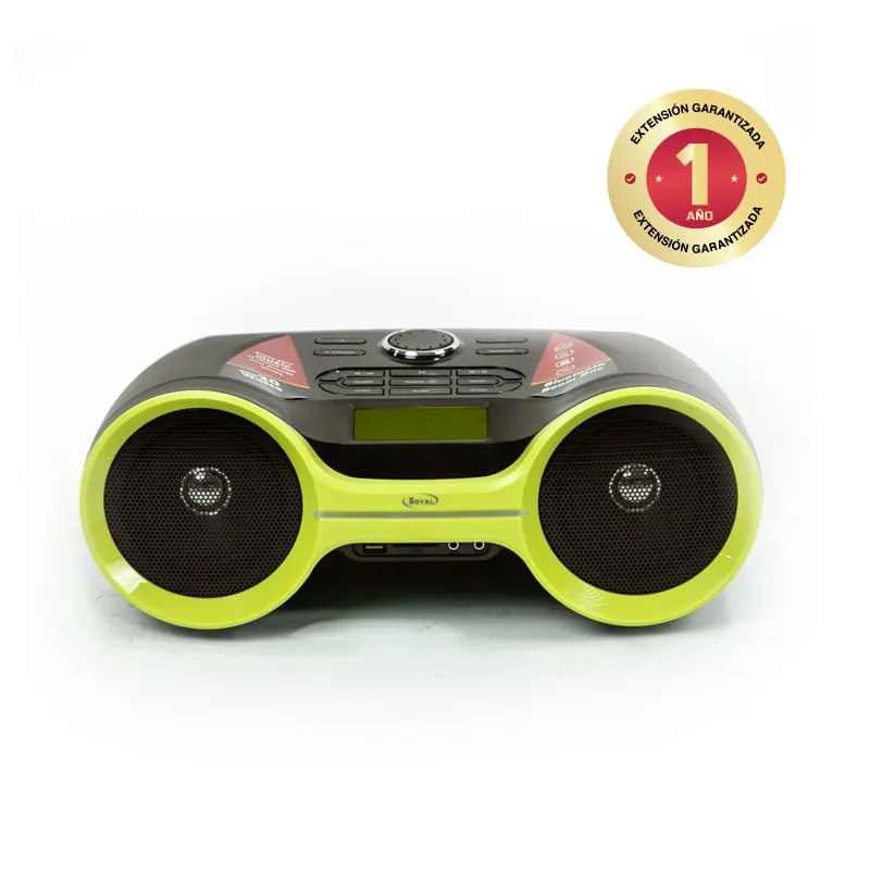 ROYAL - RADIO PARLANTE BLUETOOTH ROYAL XE-003R BOM BOX - VERDENEGRO