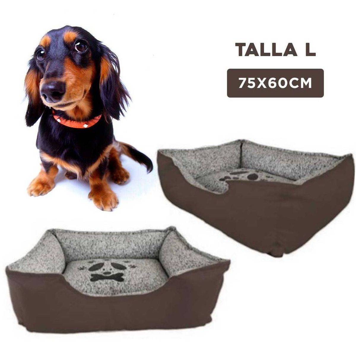 GENERICO - Colchoneta Premium Pet Marron Talla L