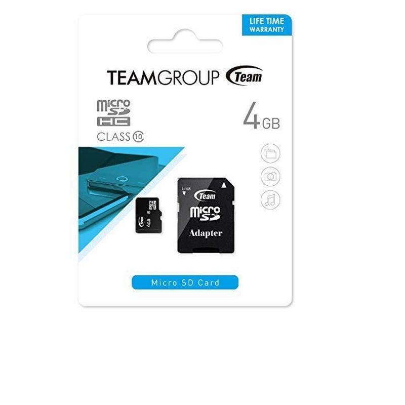 TEAMGROUP - Memoria MicroSD Teamgroup 4 Gb - Negro