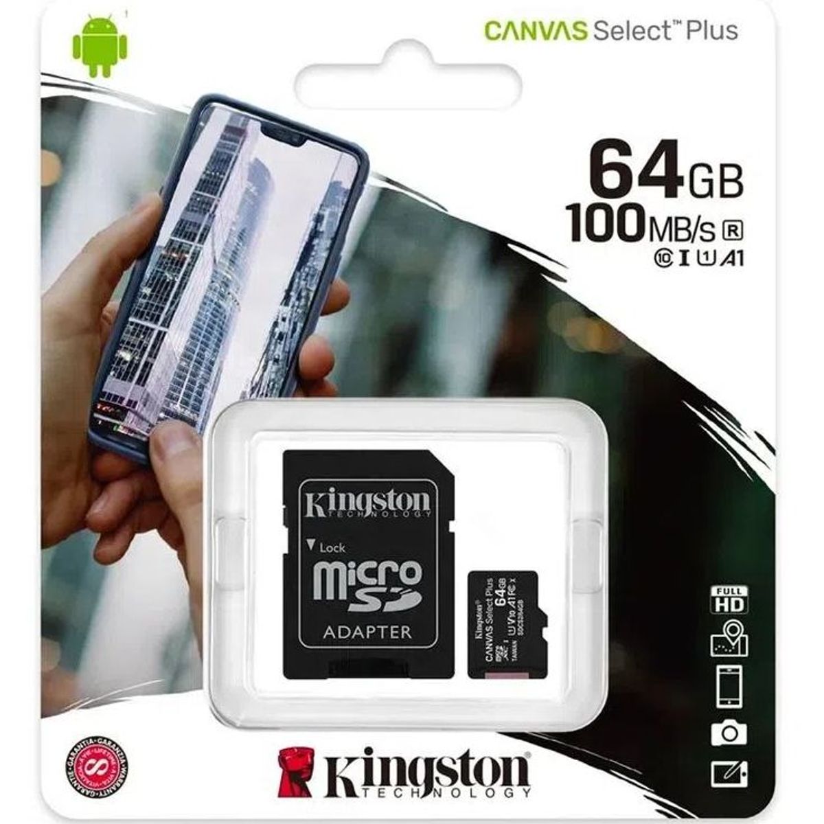 KINGSTON - Memoria Kingston microSD 64 Gb   -Negro