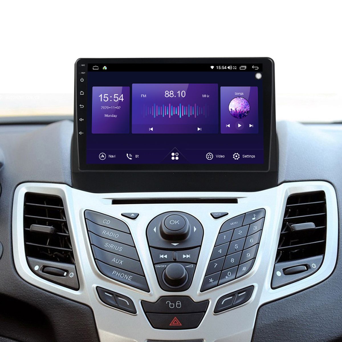 NAVIFORCE - Autoradio Android Pantalla Ford Fiesta 2008 – 2018 Carplay