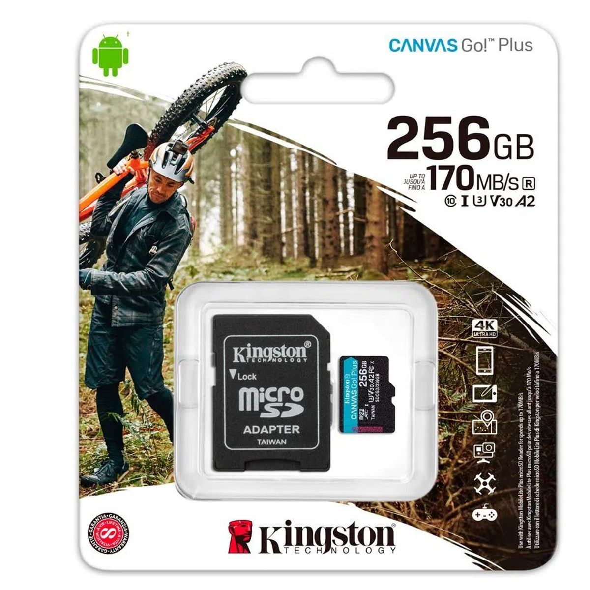 KINGSTON - Memoria Micro SD Kingston Canvas Go Plus 256GB