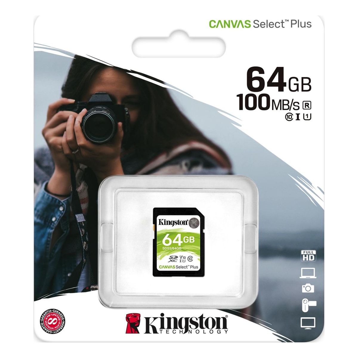 KINGSTON - Memoria Kingston Canvas Select Plus 64 GB