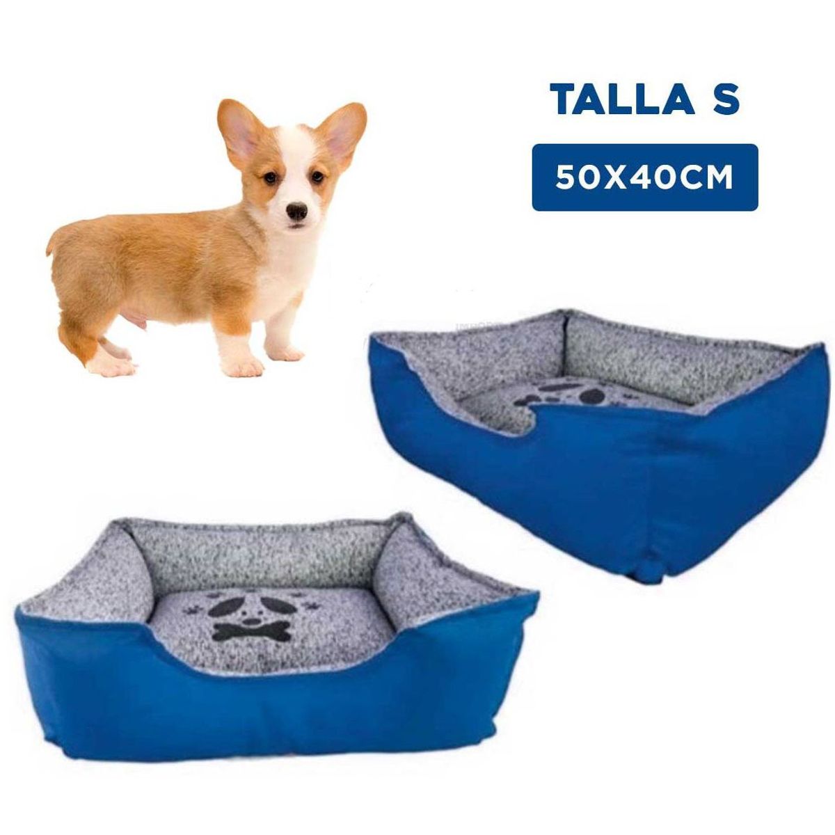 GENERICO - Cama Premium Azul Talla S