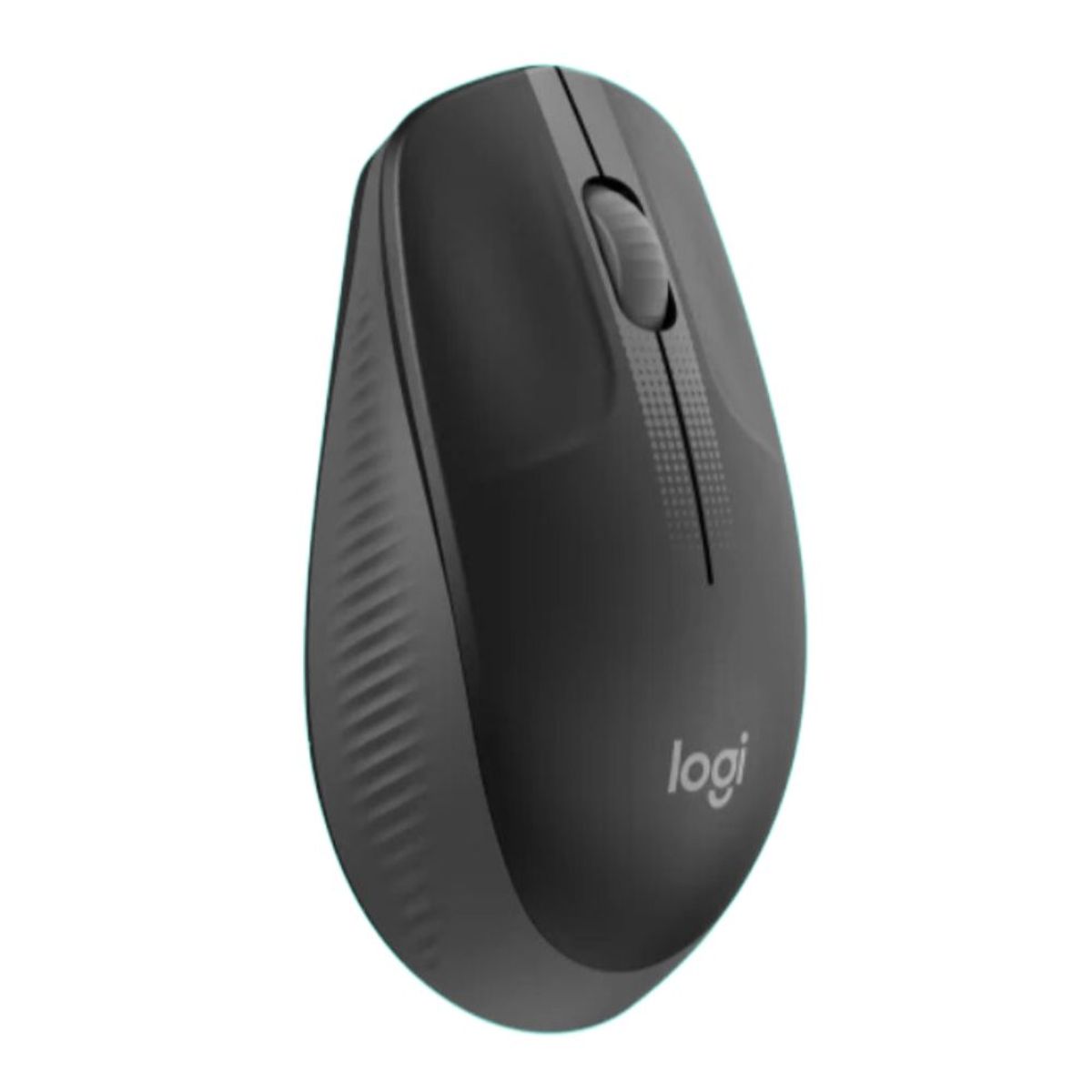 LOGITECH - Logitech M190 Mouse Inalámbrico Ergonómico USB de Tamaño Normal -Negro