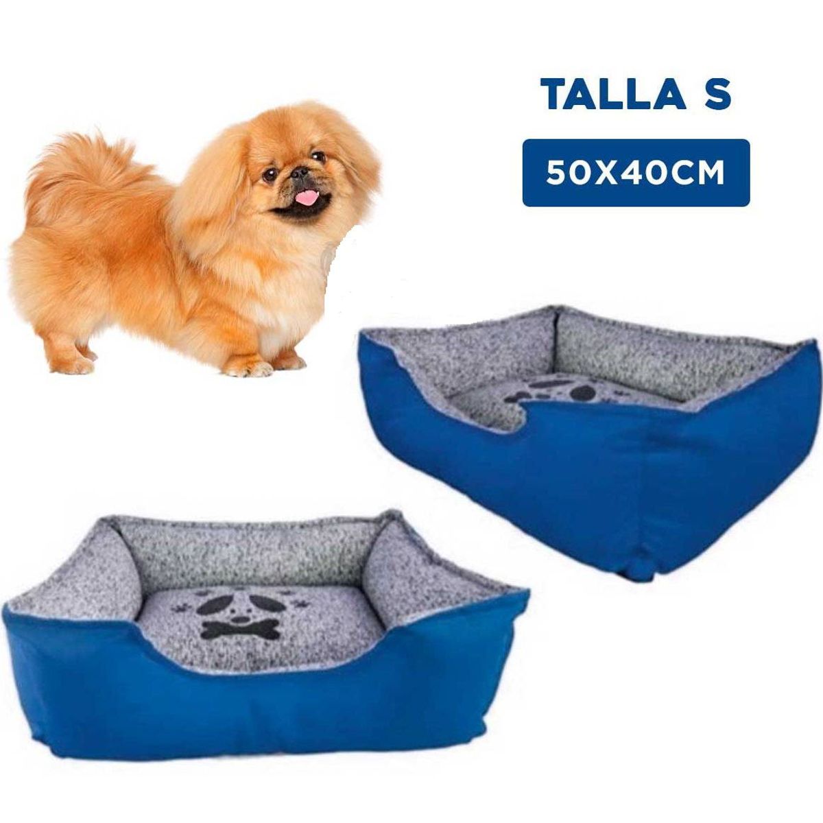 GENERICO - Cama Premium Azul Talla S