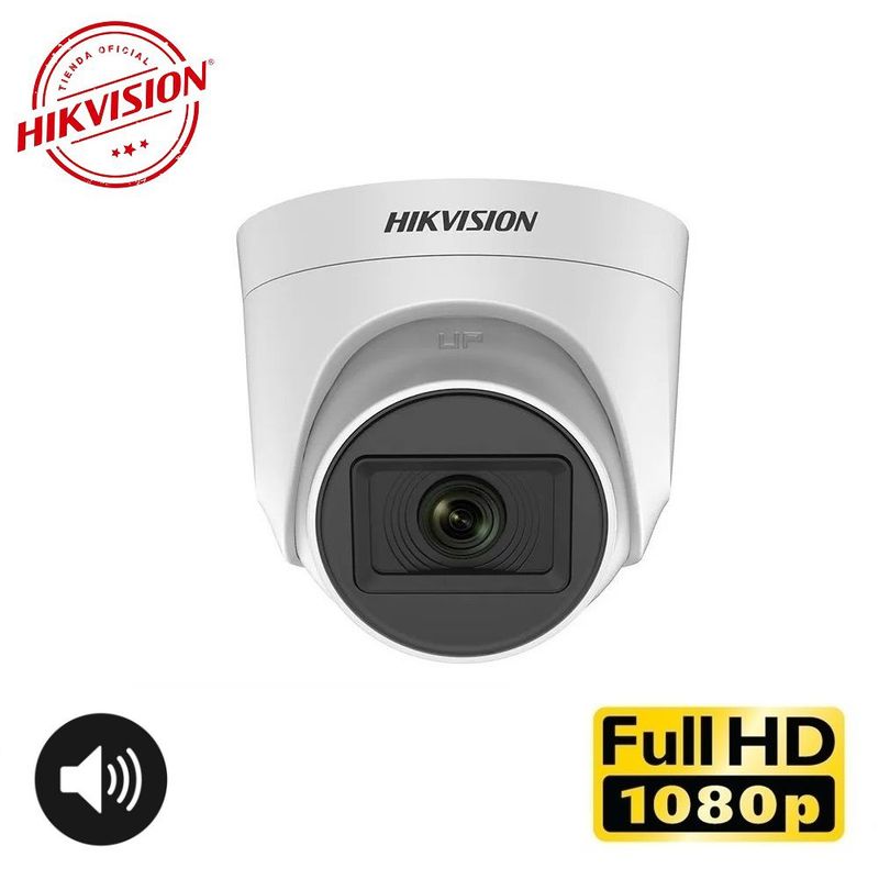 HIKVISION - Cámara Domo FULLHD DN con AUDIO IR 20m Hikvision