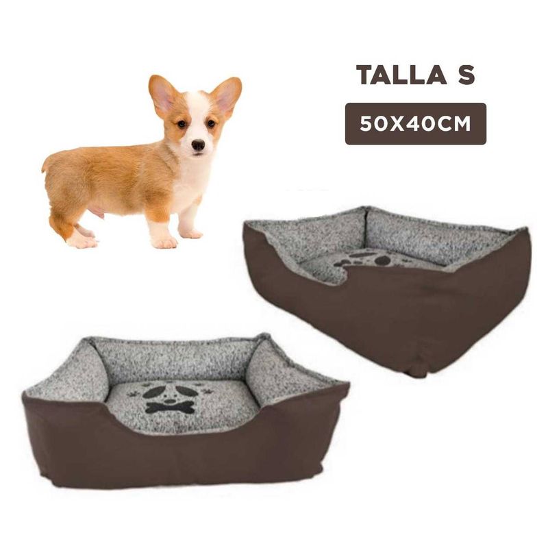 GENERICO - Cama para Gato Rectangular Marron Talla S