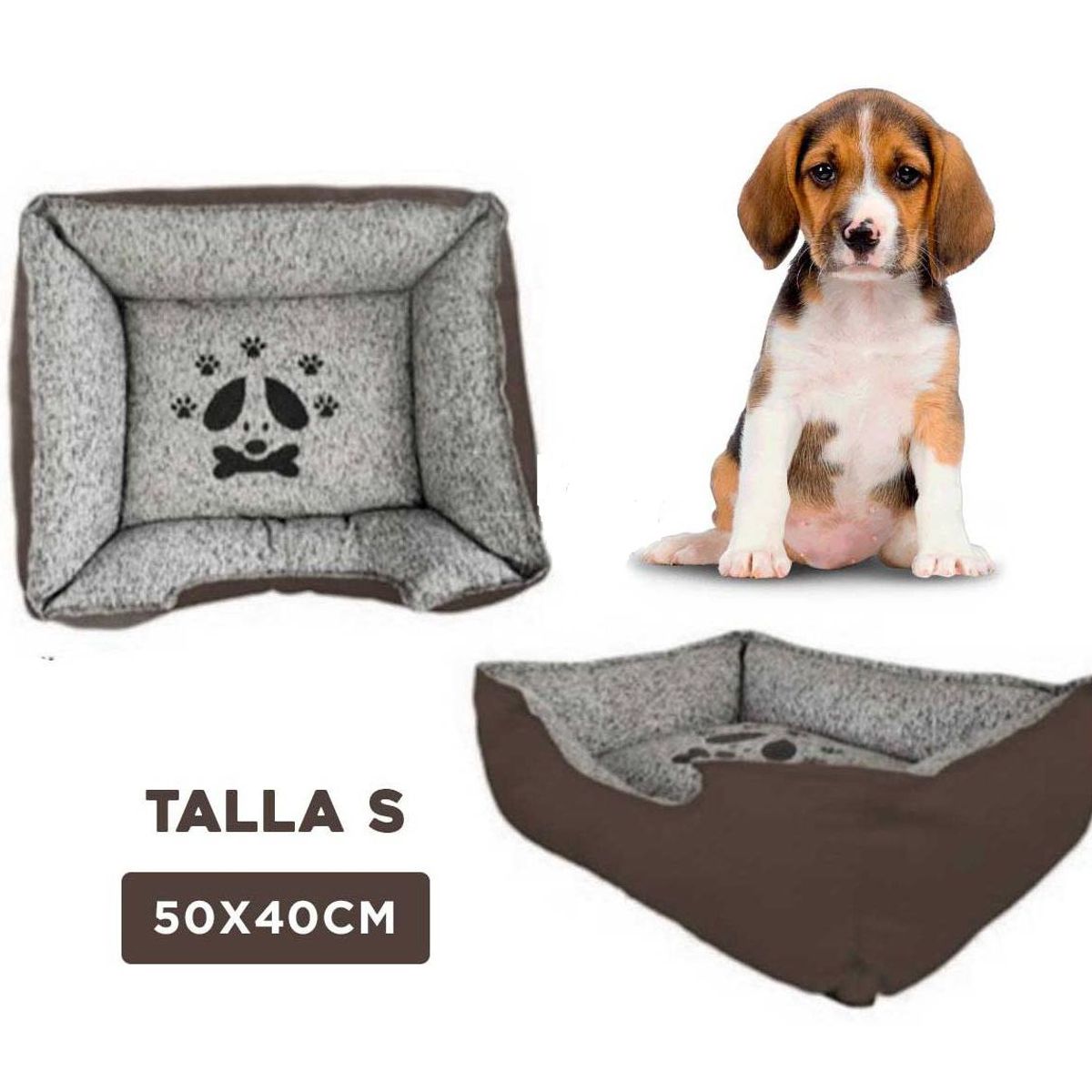 GENERICO - Colchoneta Marron Talla S