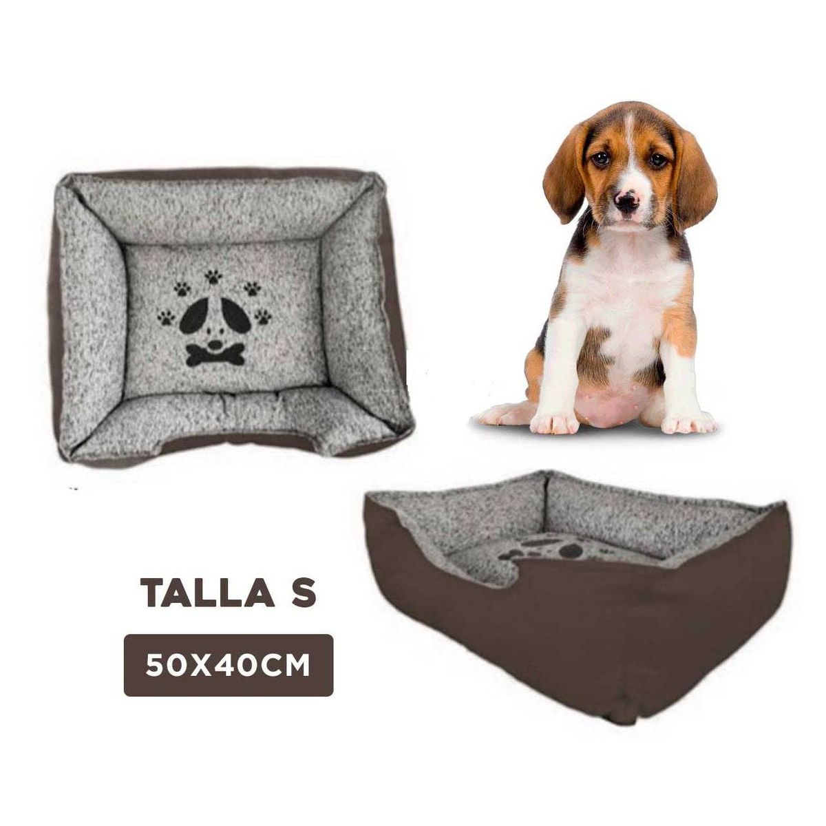 GENERICO - Colchoneta Marron Talla S