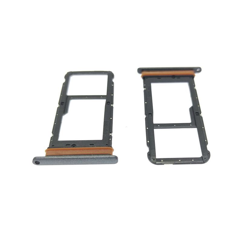 GENERICO - Repuesto Bandeja SIM Micro SD MOTO E7 - NEGRO GRIS.