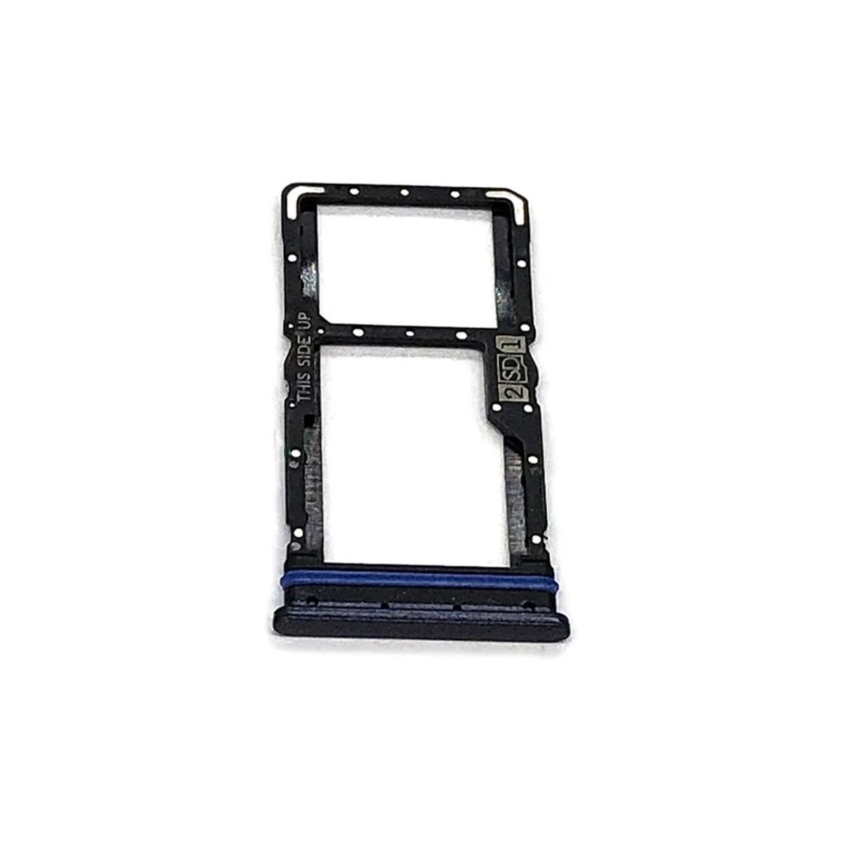 GENERICO - Repuesto Bandeja SIM Micro SD MOTO G31 - NEGRO.