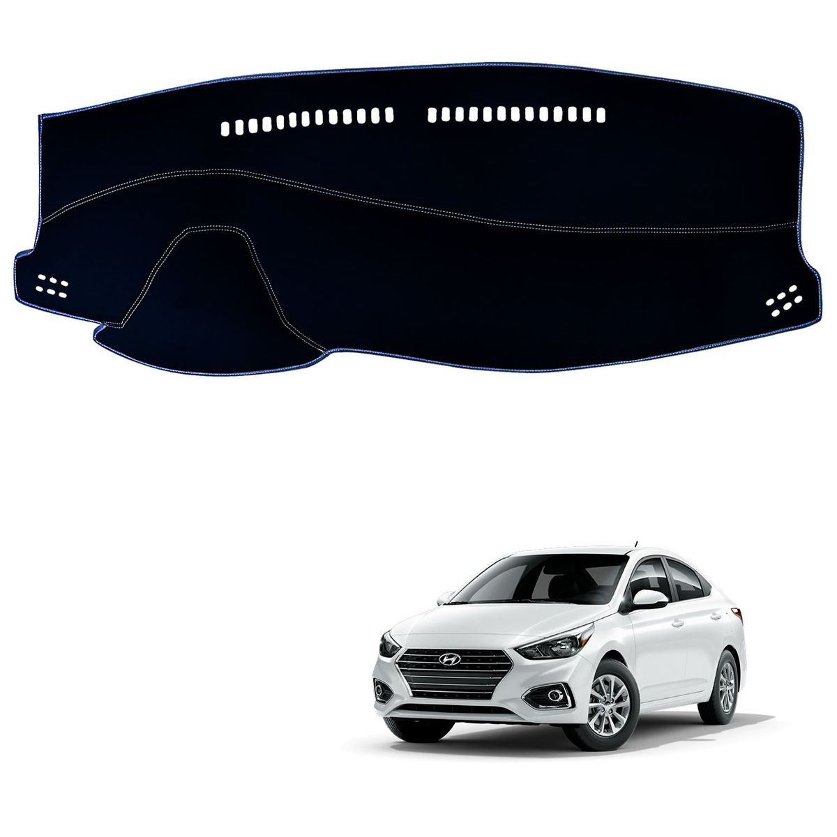 TECGO - PROTECTOR TAPETE PARA TABLERO TIPO HYUNDAI ACCENT 2023