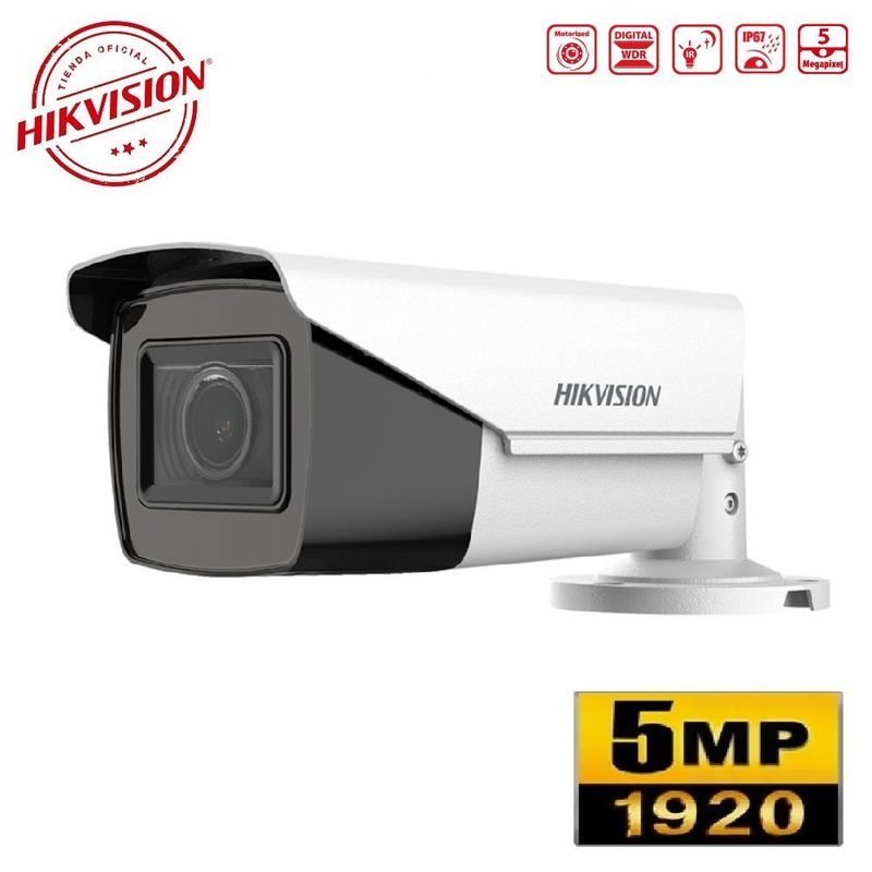 HIKVISION - Cámara Varifocal Motorizado 5Mpx IR 40M Hikvision