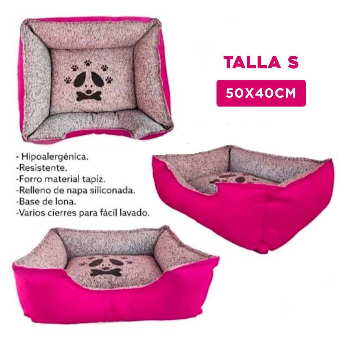 GENERICO - Cama Premium Fucsia Talla S