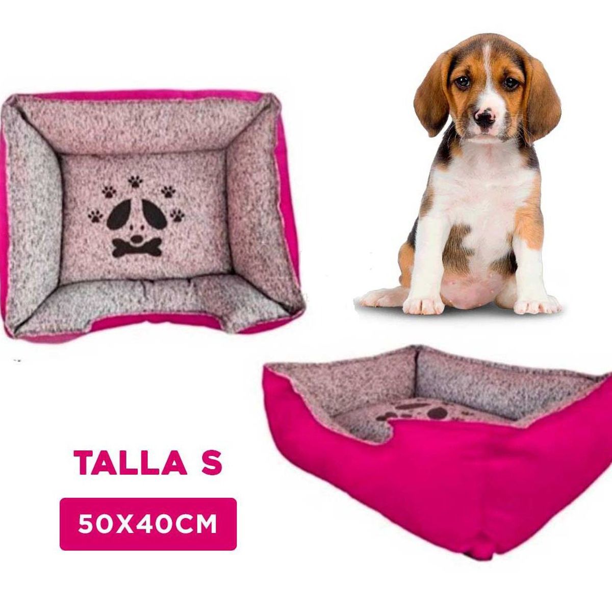 GENERICO - Cama Premium Fucsia Talla S