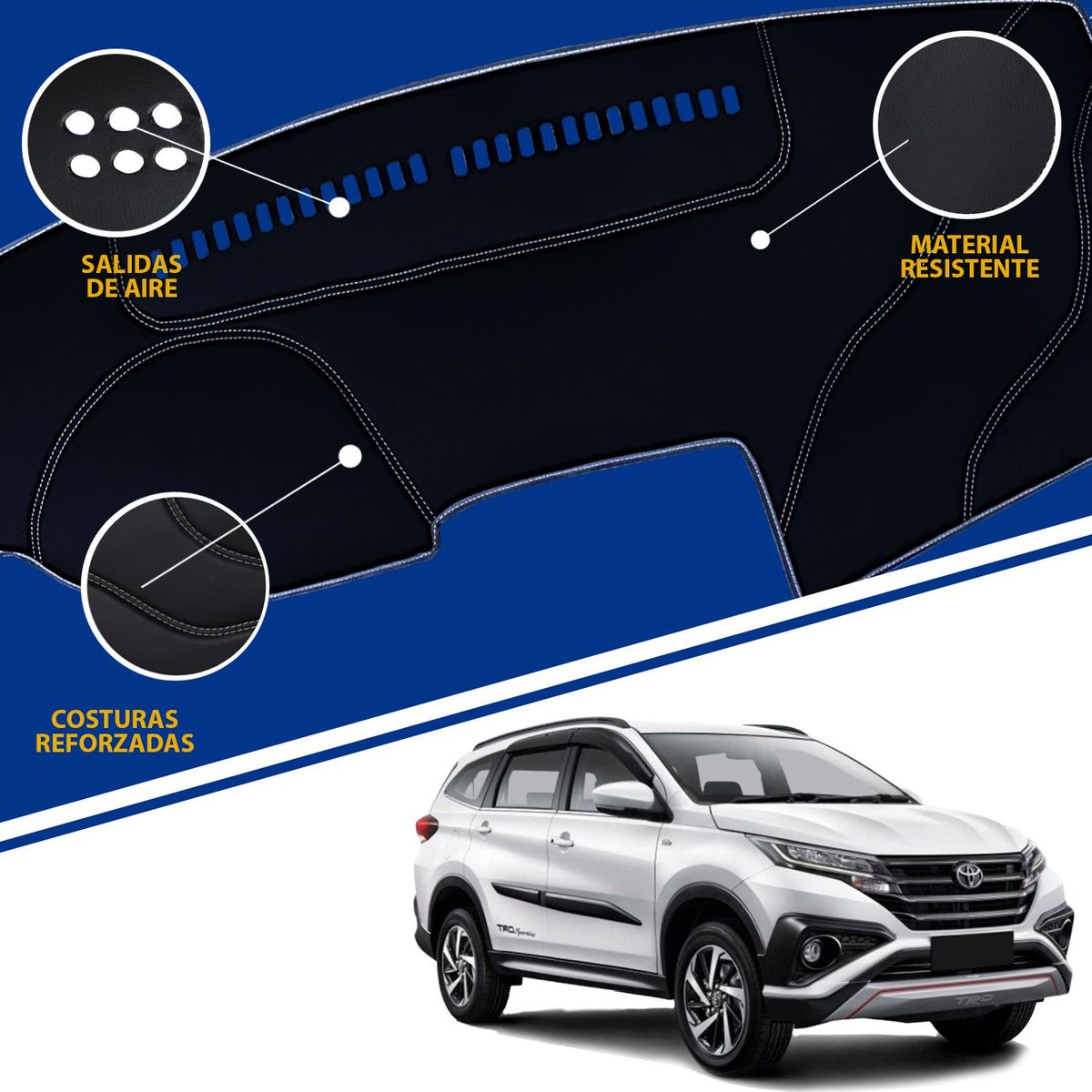 TECGO - PROTECTOR TAPETE PARA TABLERO TIPO TOYOTA RUSH 2020