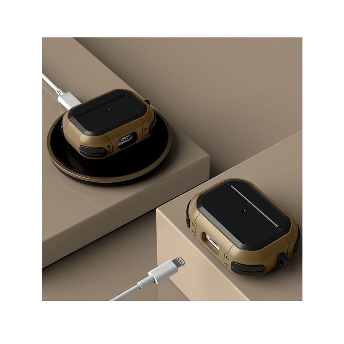 CASE - Funda Protector Case Cover Anti-shock Rugged AirPods Pro 1era 2da Gen