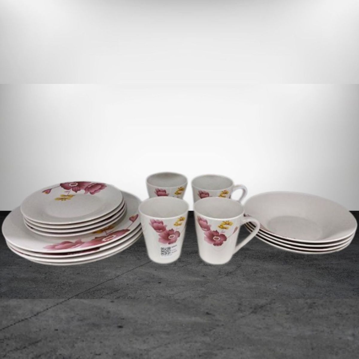 INSPIRA MARKET - Juego de platos vajillas 16 piezas