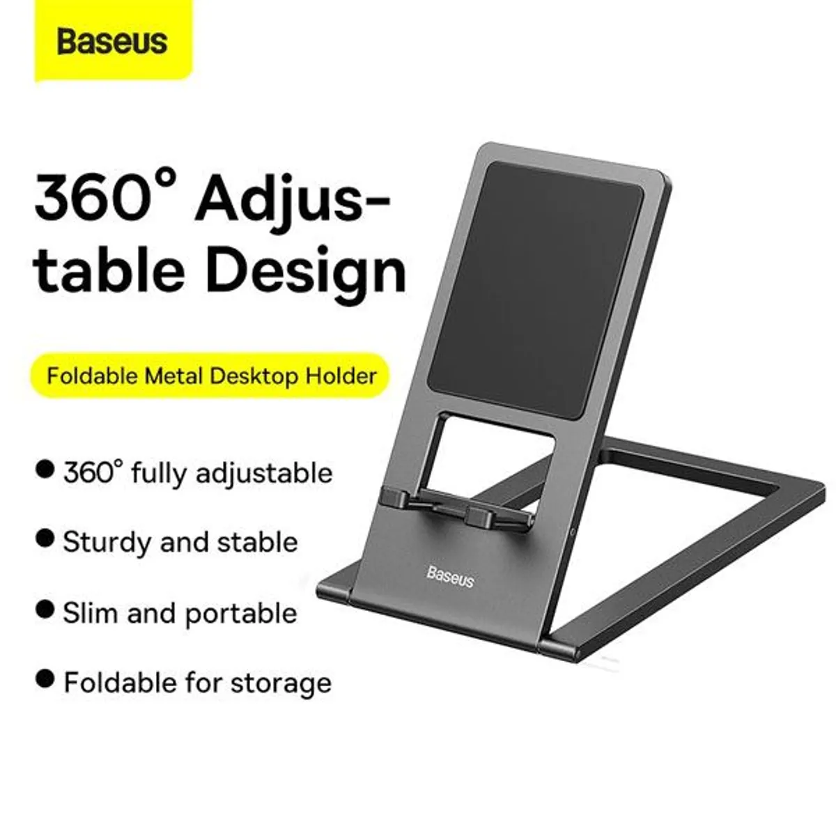 BASEUS - Soporte Baseus Ajustable Plegable Para Tablet iPad Pro Xiaomi iPhone