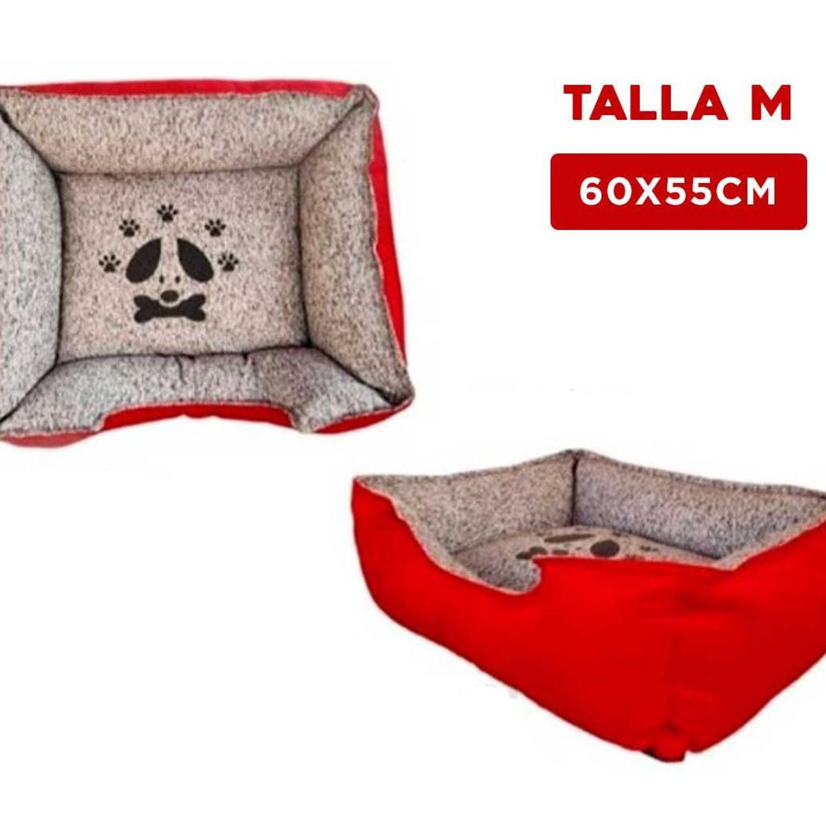 GENERICO - Colchoneta Premium Pet Rojo Talla M