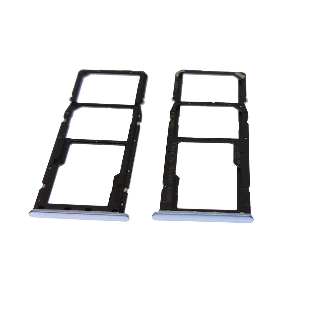 GENERICO - Repuesto Bandeja SIM Micro SD REALME 7 PRO - BLANCO PLATEADO.