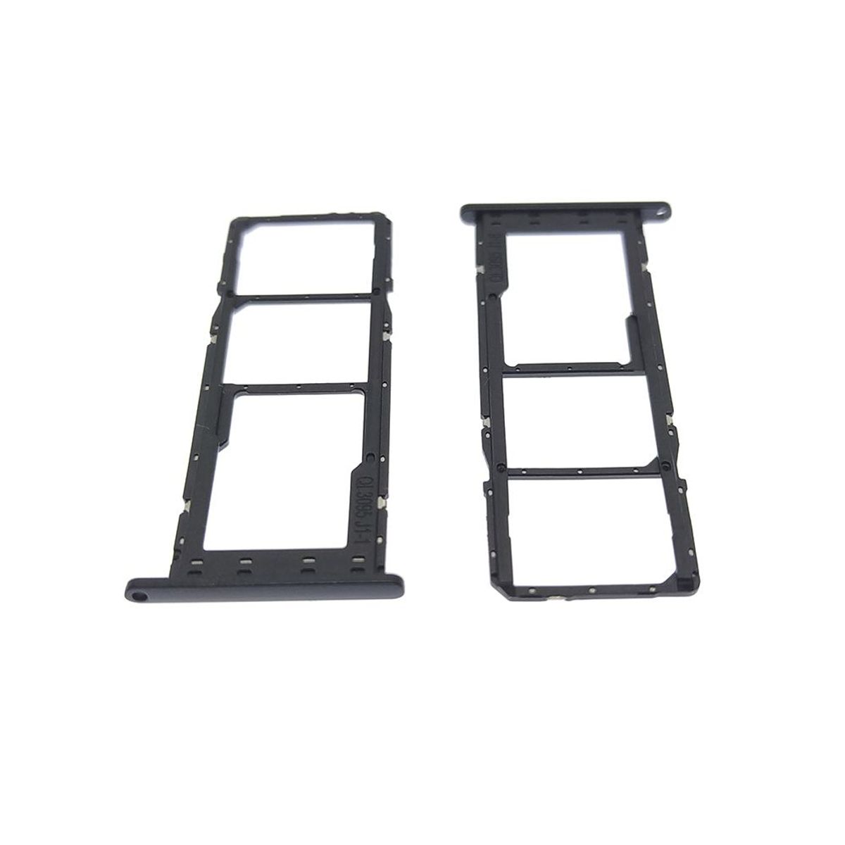 GENERICO - Repuesto Bandeja SIM Micro SD SAMSUNG A02S - NEGRO.