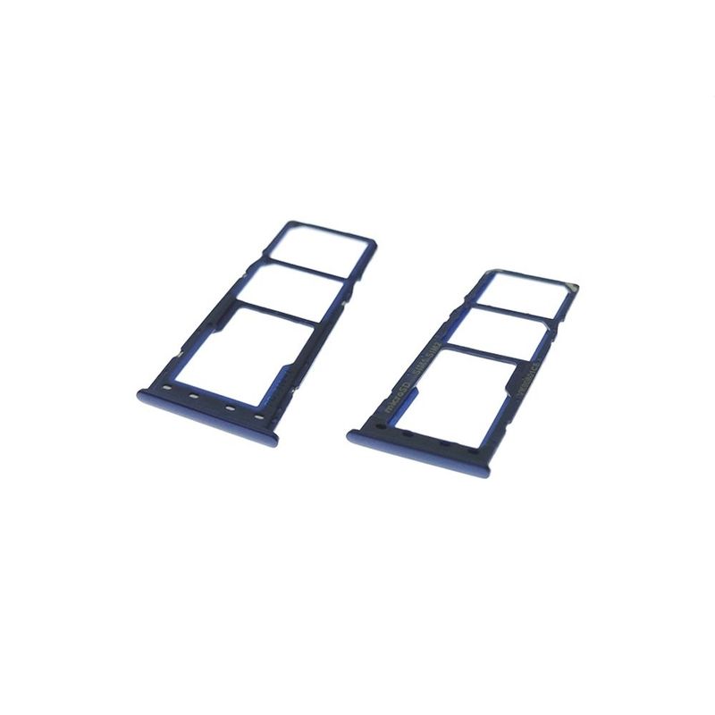 GENERICO - Repuesto Bandeja SIM Micro SD SAMSUNG A10 - AZUL.