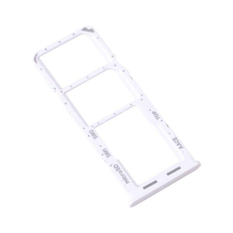GENERICO - Repuesto Bandeja SIM Micro SD SAMSUNG A13 4G - PLATA BLANCO.