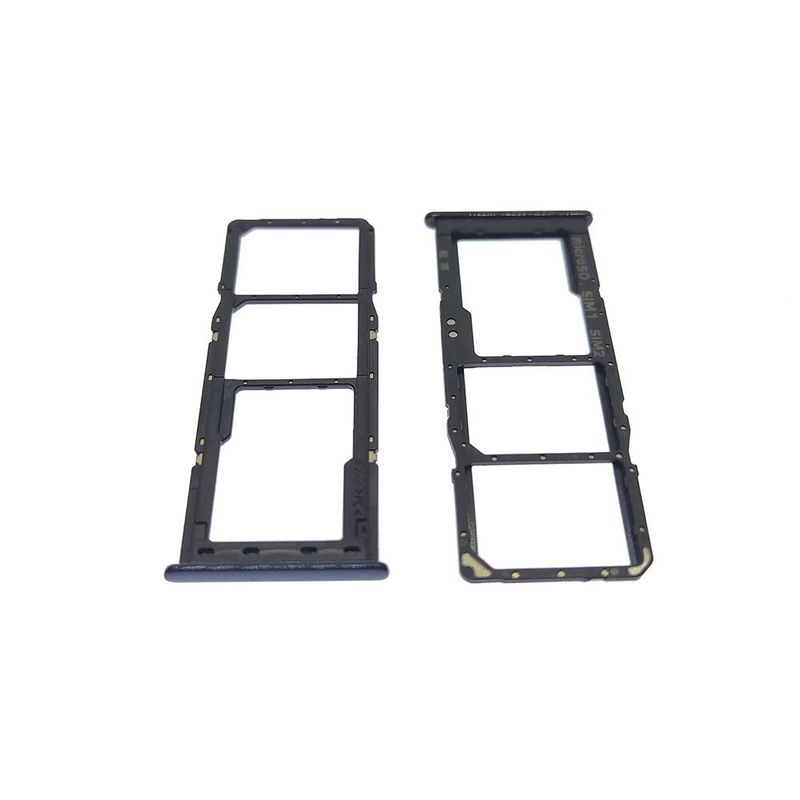 GENERICO - Repuesto Bandeja SIM Micro SD SAMSUNG A30S - NEGRO.