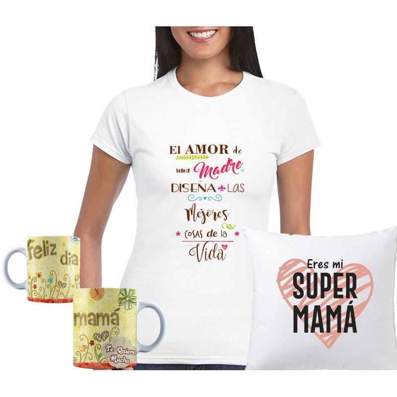 GENERICO - Pack regalo Madre 4 -  unisex blanco