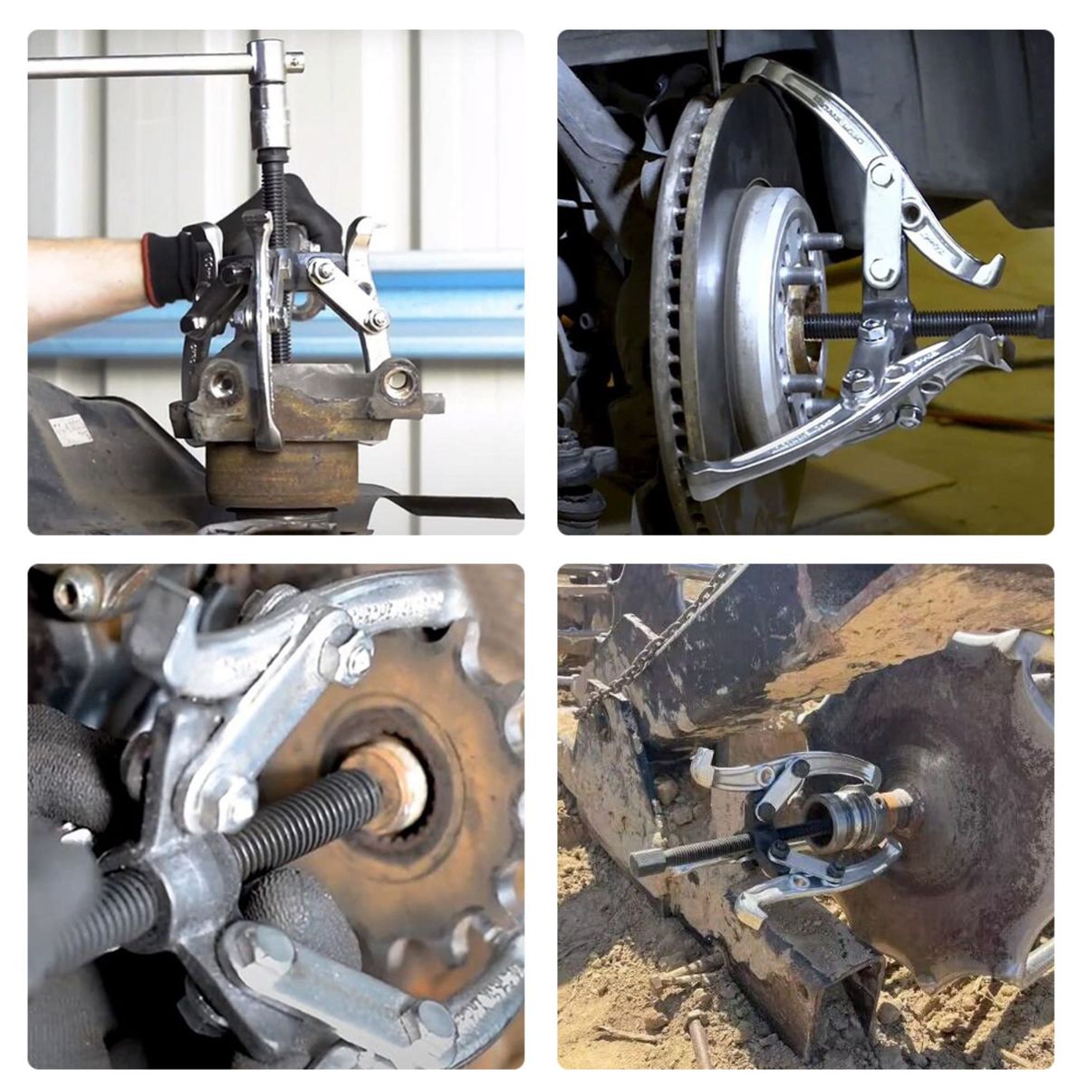 TRUPER - Extractor de poleas de motor, 3 quijadas 4Pulg. Truper