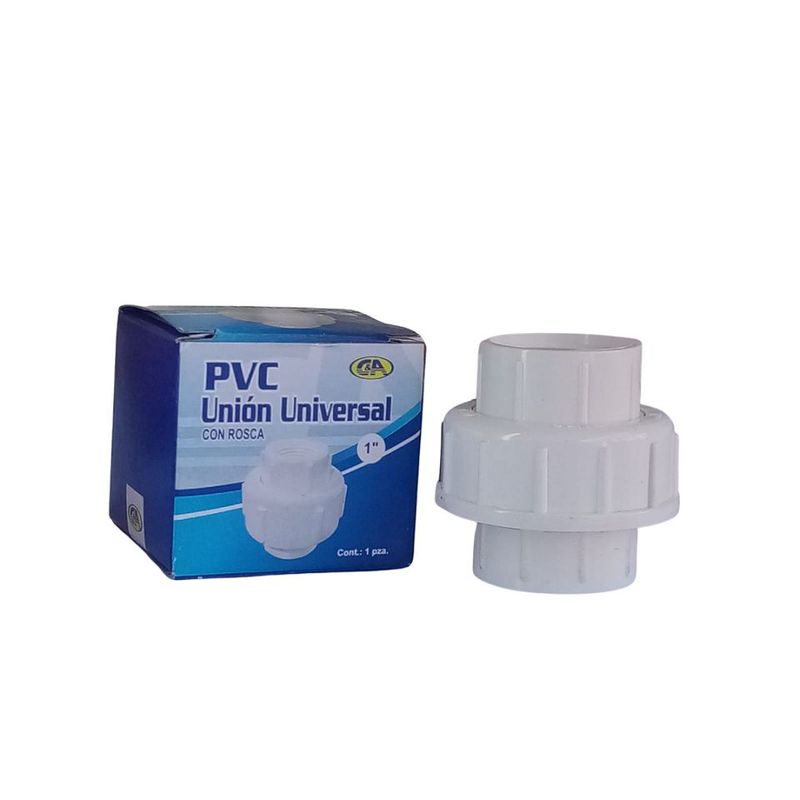 C AND A TOOLS - Unión Universal PVC Con Rosca C&A 1/2"  -  Blanco